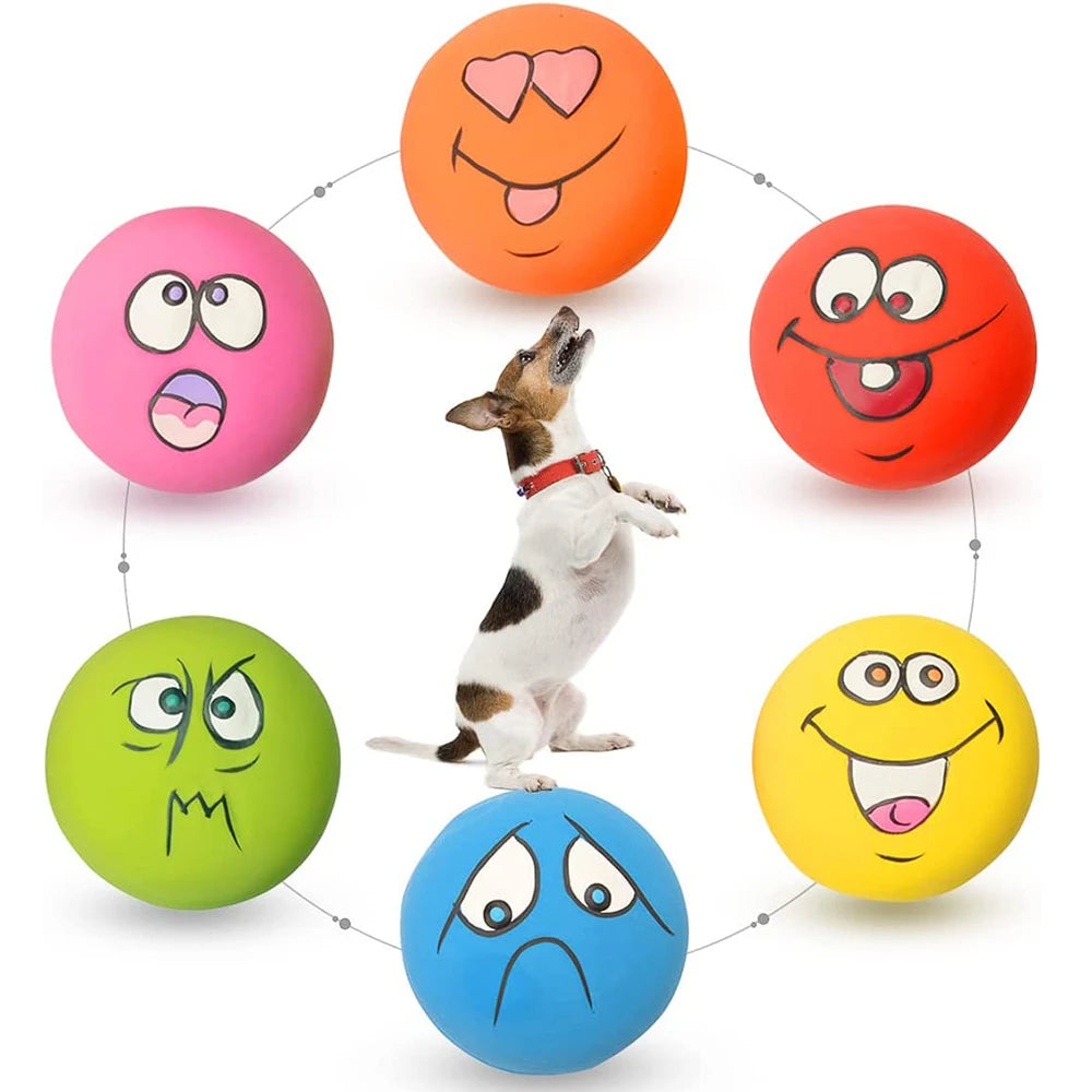 PawJoy Squeaky Latex Dog Toy Set 6-pack