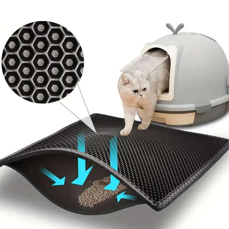PawJoy Litter-Trapping Cat Mat